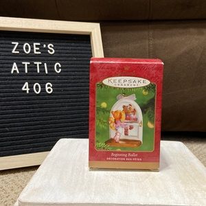 Hallmark Vintage BEGINNING BALLET Ornament